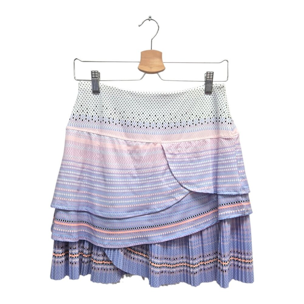 Lucky In Love Women’s Lavender Love Pleated Golf Skort Small Multicolor NWT